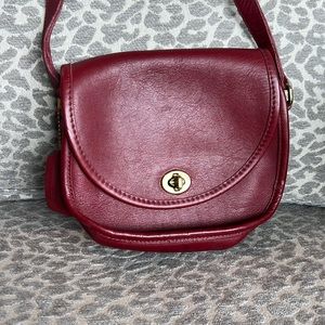 Red coach purse